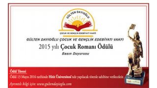 2015 Yılı Çocuk Romanı Ödülü Basın Duyurusu