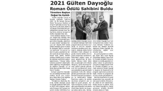 2021 Gülten Dayıoğlu Roman Ödülü Sahibini Buldu